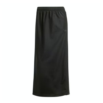 Adidas Firebird Skirt IW5518 女 長裙 運動裙 休閒 拉鍊 開衩 三葉草 簡約 黑