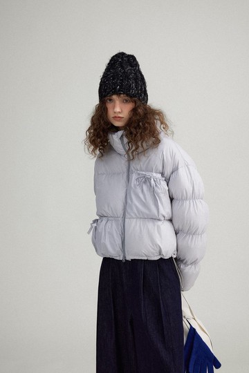 堆雪人 心動蝴蝶結短羽絨服