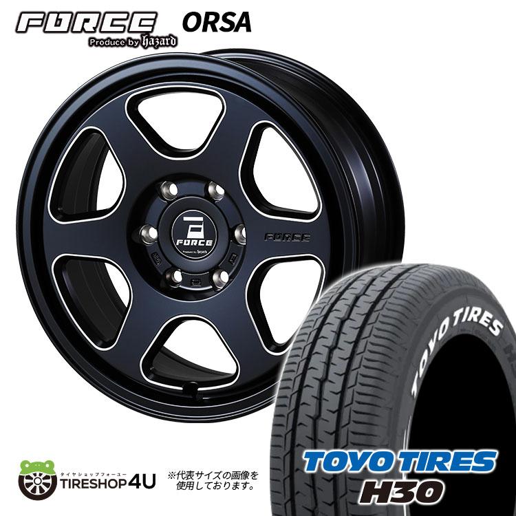 タイヤホイール4本セット FORCE orsa 18x7.5J 6/139.7 +35 MBP TOYO H30 225/50R18 107/105R  RWL ホワイトレター ハイエース 200系 【代引き不可】 | LINEショッピング