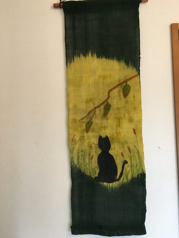 滿月與貓咪的掛飾