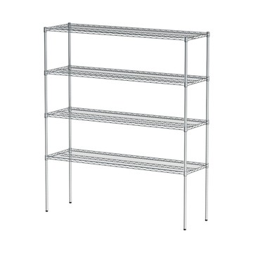 【dayneeds】荷重型 150x45x180公分 四層電鍍(鎖管)波浪架