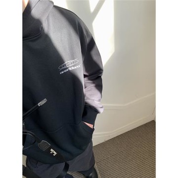 ANSRIDEM/重磅街頭基礎品牌logo寬松休閑連帽衛衣套頭百搭情侶款