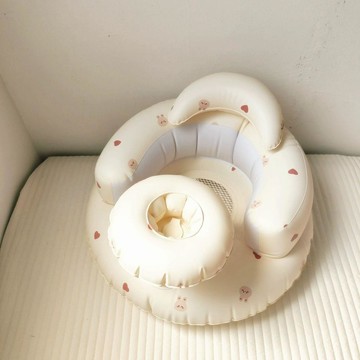 臺灣出貨🎊【送贈品】寶寶學坐椅嬰兒充氣沙發學坐神器兒童防摔訓練椅多功能學座椅餐椅大減價🎁