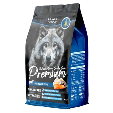 【GOMO】PREMIUM 成犬無穀極盛海鮮｜1.9kg / 包