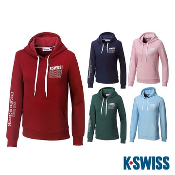 K-SWISS Fleece Hoodie刷毛連帽上衣-男女-多款任選