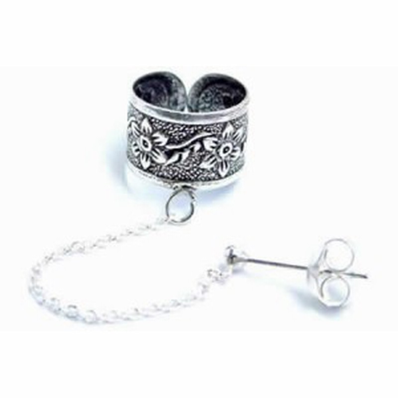 フラワーガーデンイヤーカフチェーンピアス 花 シルバー925 イヤカフとシルバーピアスをチェーンでつなげたイヤクリップ スターリングシ 通販 Lineポイント最大1 0 Get Lineショッピング