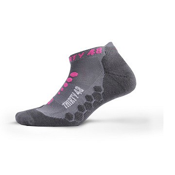美國 Thirty48 跑步襪 Ru輕薄型/粉紅灰