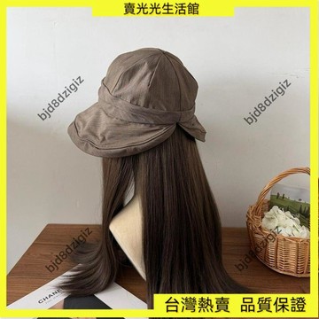 💥台灣热卖💥 山本風慵懶褶皺可隨意摺疊防曬漁夫帽女夏輕薄透氣顯臉小遮陽盆帽方便