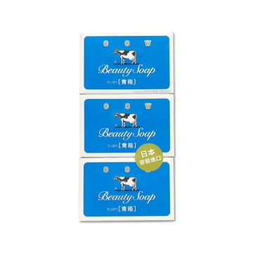 牛乳石鹼 日本COW-溫和潔淨潤膚牛乳香皂85gx3入/組-茉莉清爽香(臉部卸淡妝洗面皂,洗手花香氛肥皂)