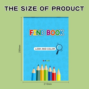 甄選🔥Find Book Look and Color 找一找塗色書 兒童專注力繪畫本 安靜書 著色畫 視覺搜尋