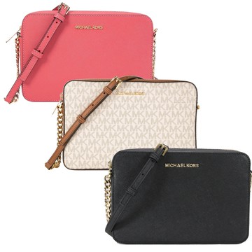 Michael Kors JET SET方形拉鍊斜背包(多款任選)