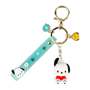 SANRIO 系列 鑰匙圈  帕恰狗 綠色  1個