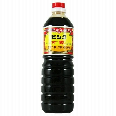 ヒシク醤油　濃口醤油　甘露　1000ml　［藤安醸造／濃口醤油／鹿児島］