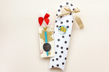 畢業禮物祝福畢業快樂 金榜題名 鑽石筆+楓葉書籤 大黑點盒 聯名