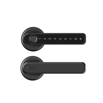 免運 快速發貨室內臥室木門指紋鎖辦公家用球鎖門鎖執手電子智能鎖房間門指紋鎖