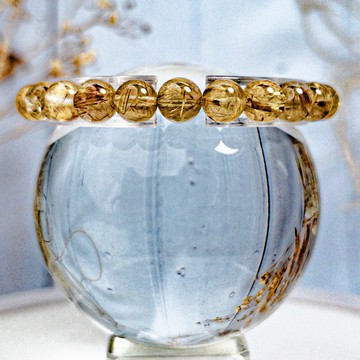 【透體天然鈦晶】招財引貴人強磁場 鈦晶水晶手串手鍊 / 一物一拍