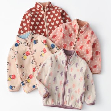 女童搖粒絨外套2025秋季女中大童外衣新款洋氣抓絨保暖衛衣拉鏈衫