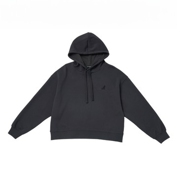 KANGOL 帽T 深灰 落肩 休閒 上衣 女 6452105010