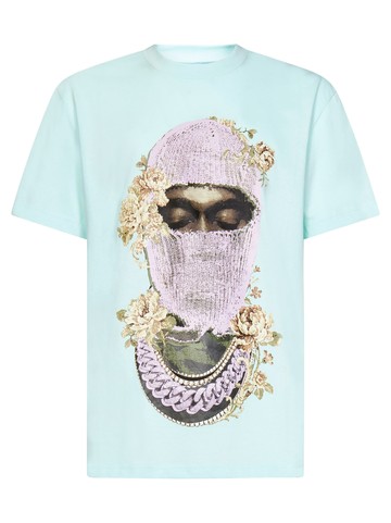 Ih nom uh nit MASK ROSES & LOGO T-shirt