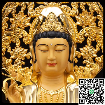 臺灣純銅觀音菩薩鎏金家用佛像娑婆三圣南海觀世音坐蓮坐像供佛堂
