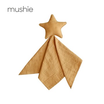 【mushie】有機棉安撫巾/秋黃星星✨送禮首選✨新生禮✨彌月禮✨育兒好物