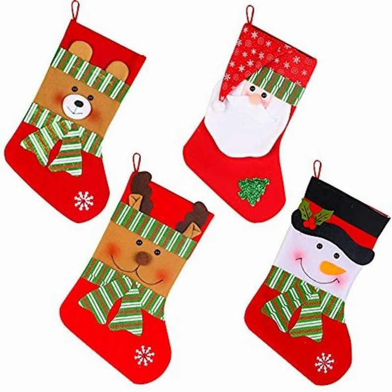 Tumao クリスマス ソックス 大きい クリスマスの靴下 クリスマスツリー 暖炉飾り 壁掛け 玄関飾り サンタクロース 雪だるま トナカイ 通販 Lineポイント最大get Lineショッピング