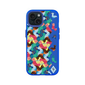 iPhone 15 Clear 激光藍 - MITSUME - Colorful animals