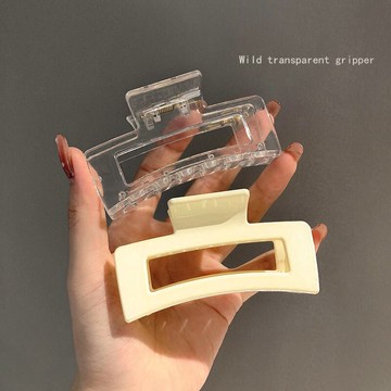 網紅氣質后腦勺發抓夾法式復古盤發大號發夾頭發鯊魚夾子頭飾