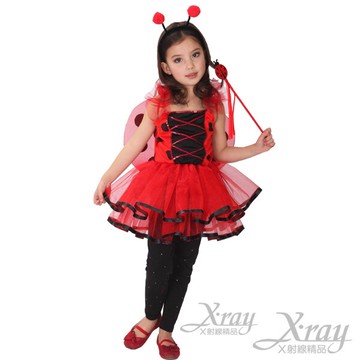 俏麗小瓢蟲，萬聖節/派對裝/化妝舞會/角色扮演/尾牙表演/聖誕節/兒童變裝，X射線【W273656】