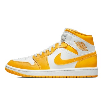 WMNS AIR JORDAN 1 MID WHITE YELLOW
