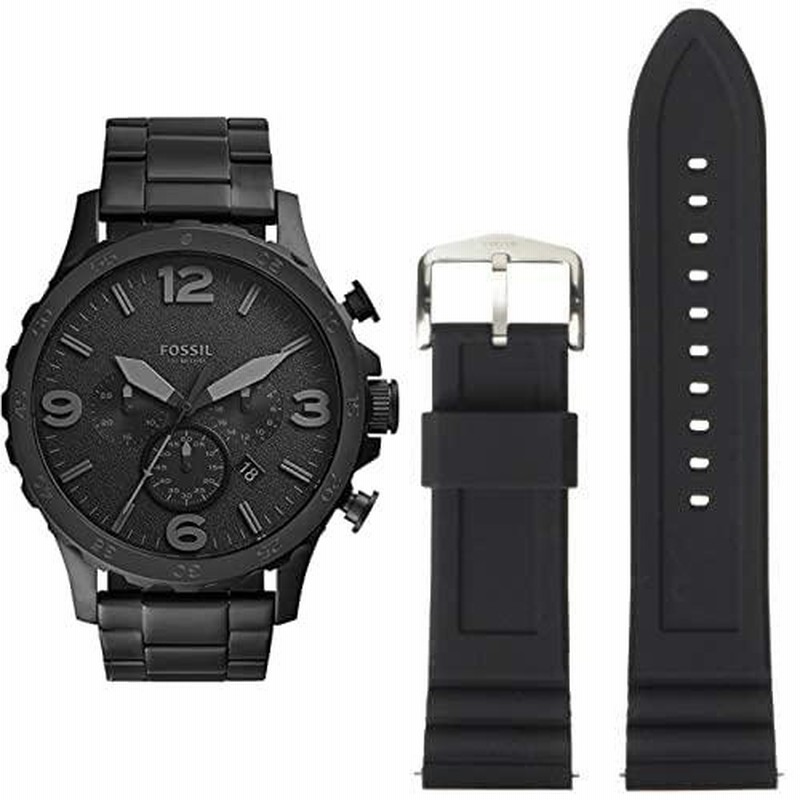 Fossil men's store silicone watch