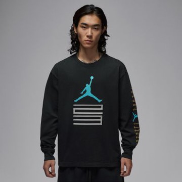 NIKE AS M J BRK AJ11 GFX LS CREW 男款 長袖上衣 喬丹 黑-IM6508010