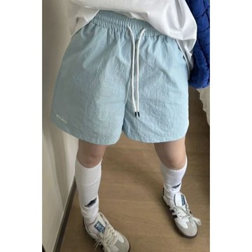 【限時下殺價】#韓系短褲#嚴選【店鋪熱銷】多巴胺運動短褲女2025新款夏季薄款百搭高腰寬鬆休閒闊腿五分褲子創新