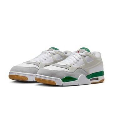 Nike Air Jordan 4 RM 白灰綠 氣墊 復古 麂皮拼接 休閒鞋 運動鞋 男鞋 FQ7939-103
