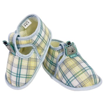 vivibaby 紳士熊格子學步鞋  綠色  M