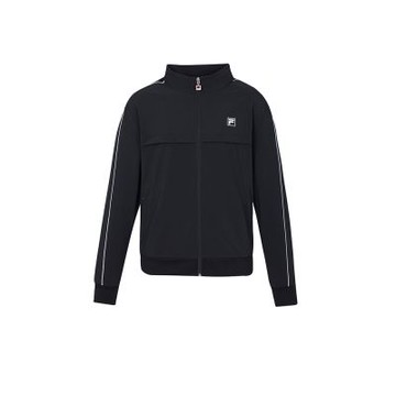 FILA官方直營 男抗UV平織外套-黑色 1JKZ-5003-BK