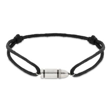 法國 ROCHET SNIPER系列 不銹鋼棉繩手環-黑 HB8701