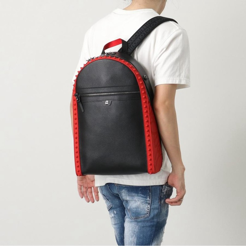 クリスチャンルブタン  Syd Backpack スタッズレザー2wayバックパック  メンズ