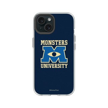 iPhone 15 Clear 透明 - 迪士尼-皮克斯 PIXAR - 怪獸大學校徽2
