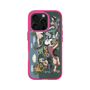 iPhone 16 Pro Clear 粉漾桃 - 怪奇事物所 Incrediville - 公園裡的格爾尼卡