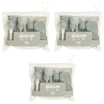 旅行收納分裝瓶套裝6件組  灰色  3組