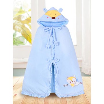 嬰兒斗篷可脫內膽秋冬兒童披風加厚保暖寶寶卡通披肩外出防風防寒