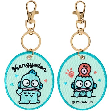 asdfkitty*人魚漢頓 刺繡吊牌鑰匙圈 掛飾 吊飾-日本正版