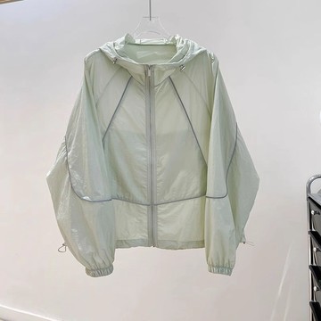 夏季女裝 韓系穿搭 透氣防曬衣女 薄款外套 寬鬆百搭防曬服 空調開衫衝鋒衣 防曬外套 防曬衣 釣魚服 涼感外套 大碼女裝