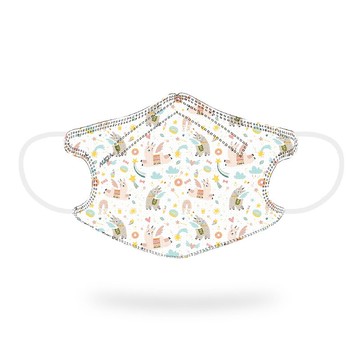 水舞醫用3D口罩(兒童30入)-歪腰草尼馬