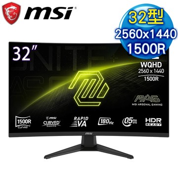 MSI 微星 MAG 321CQF E18 32型 VA曲面電競螢幕