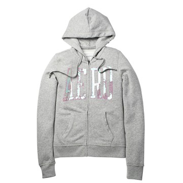 【 Aéropostale 】閃星AERO 都會風 連帽外套(灰色)