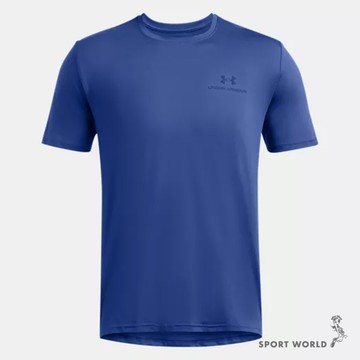 Under Armour UA 短袖上衣 男裝 排汗 藍【運動世界】1383973-432