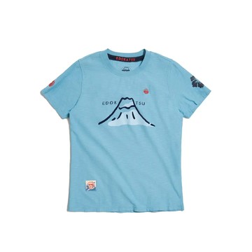 江戶勝女裝｜經典富士山字體短袖T恤