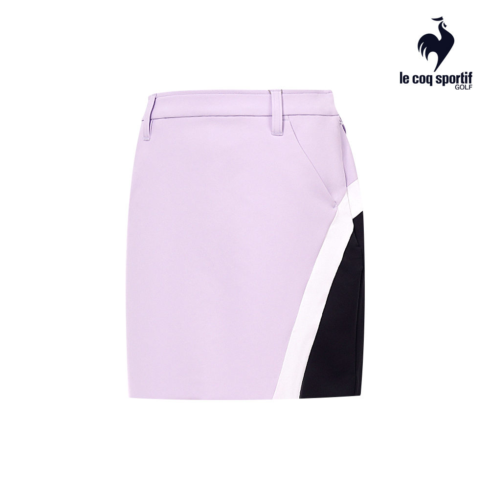 【LE COQ SPORTIF GOLF公雞高爾夫】女款淺紫色彈力修身短裙 QLS8J760